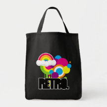 Rétro sac d'arc-en-ciel