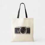 Rétro sac d'épicerie de toile de l'appareil-photo 