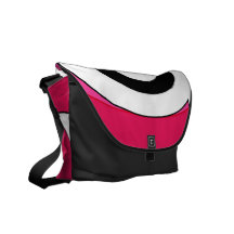 Rétro sac messenger (magenta) à hélice sacoches