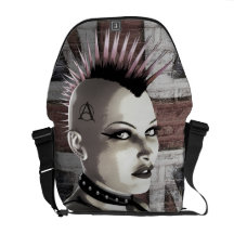 Rétro sac messenger punk britannique sacoche