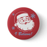 Retro Santa Believe Button