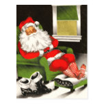 Retro Santa Christmas Postcards