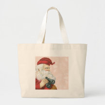 Retro Santa Claus Canvas Bag