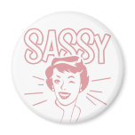 Retro Sassy Attitude magnets