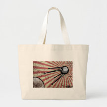 Retro satellite canvas bags