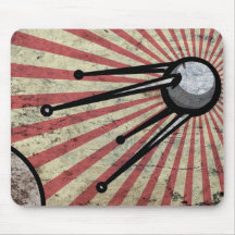 Retro satellite mouse pad