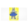 Retro school girl custom photo card
