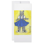 Retro school girl rack cards