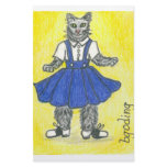 Retro school girl stationery