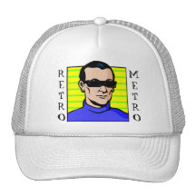 Retro Sci Fi Guy Mesh Hats
