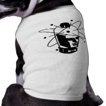 Retro Sci-Fi Robot Head - Black & White Pet Clothes