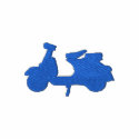 Retro scooter embroidered shirts