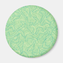 Retro Sea Foam Green Boomerang Magnets
