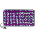 Retro seventies motel wallpaper speakers