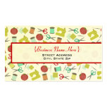 Retro Sewing Themed Business Card