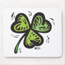 Retro Shamrock Mousepad