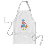 Retro Shopping Girl Apron