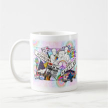 Retro Sixties Hippie Cups & Mugs