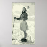 RETRO SKI GIRL SPORT posters