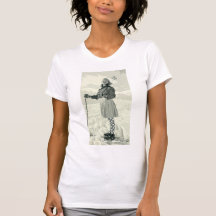 RETRO SKI GIRL SPORT SHIRTS