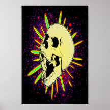 RETRO SKULL POSTER