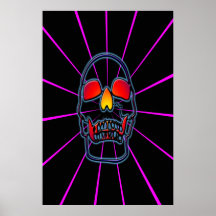 RETRO SKULL POSTER