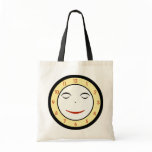 Retro Sleepy Clock Face Tote Bag