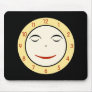 Retro Sleepy Clock Face Mousepad