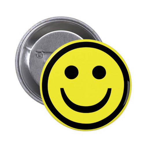 retro Smiley face Pinback Buttons