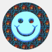 RETRO SMILEY FACE STICKER