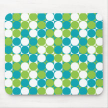 Retro Square Blue Mousepad
