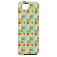retro square pop art pattern vintage iphone 5 case