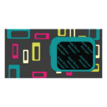 Retro square style photo card photo cards