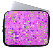 Retro squares! laptop sleeves