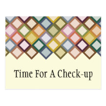 Retro Squares Postcard
