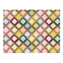 Retro Squares Postcard