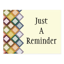 Retro Squares Postcard