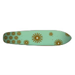 Retro Star on Vintage Green Skateboard