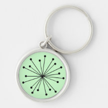 Retro Starburst Key Chain