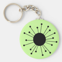 Retro Starburst Key Chain