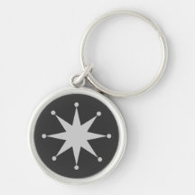 Retro Starburst Keychains