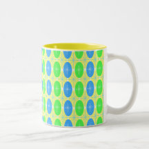 Retro Starburst Ovals Coffee Mug