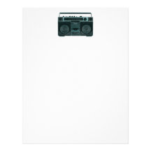 retro stereo letterhead