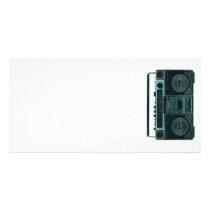 retro stereo photo card