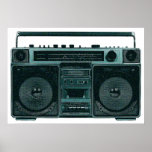 retro stereo poster