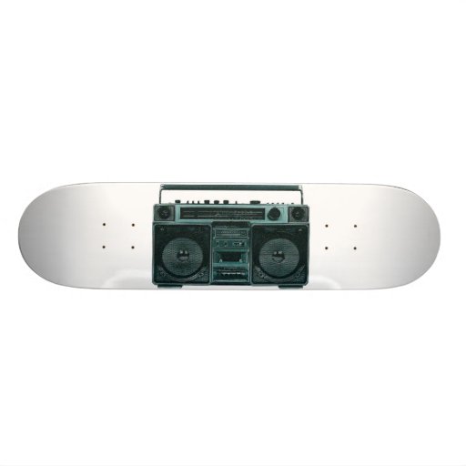 retro stereo skateboard