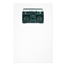 retro stereo stationery