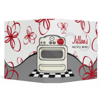 Retro Stove / Modern Red Kitchen Recipe Book