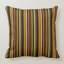 Retro Striped Seamless Abstract Throw Pillow