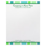 retro stripes letterhead